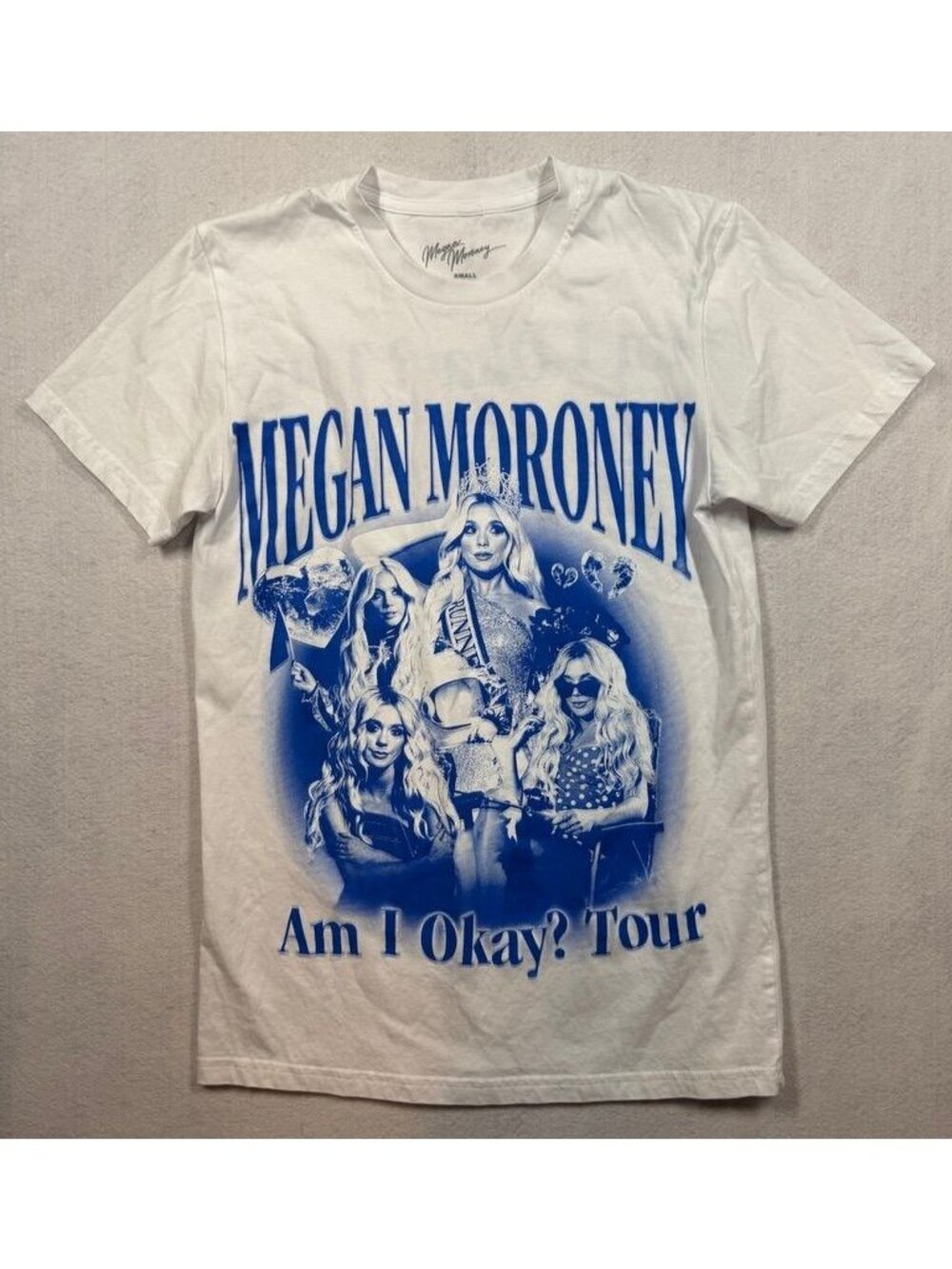 Megan Moroney Am I Ok? Tour 2025 Graphic T-Shirt Concert Tee Shirt Adult Small S